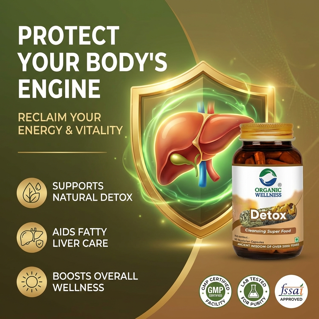 Organic Wellness Detox Capsules - 90 Vegetarian Capsules