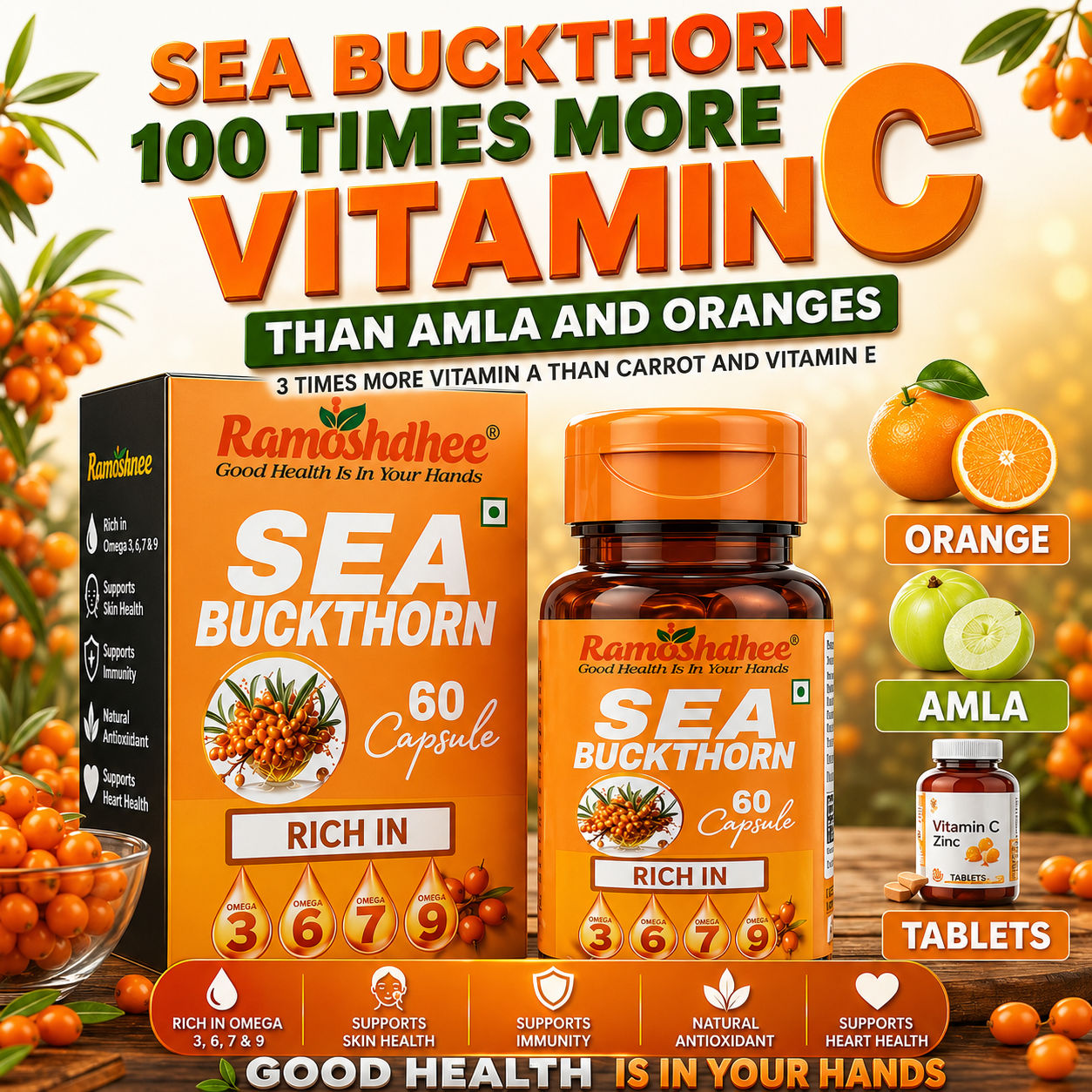 Ramoshdhee Sea Buckthorn Capsules