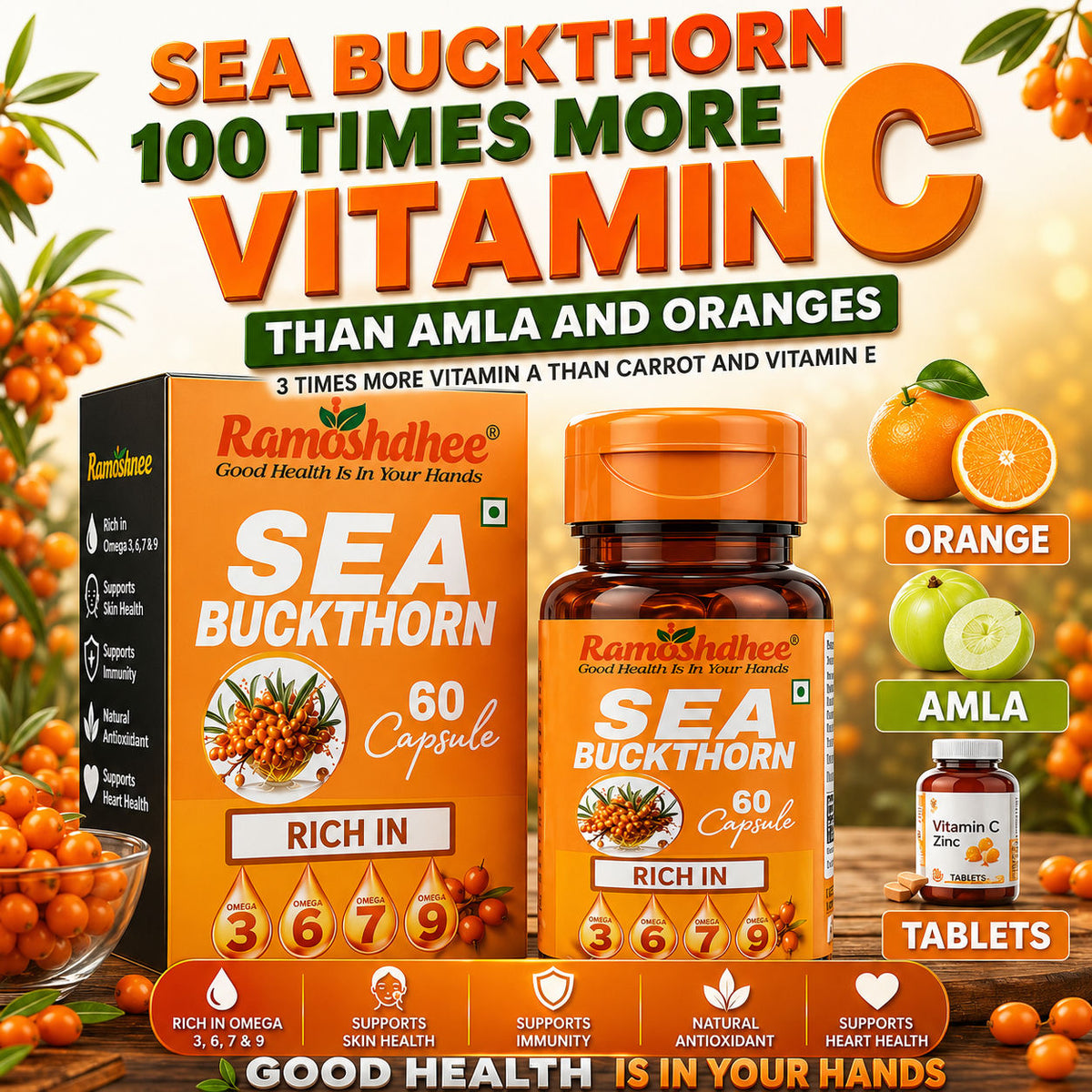 Ramoshdhee Sea Buckthorn Capsules