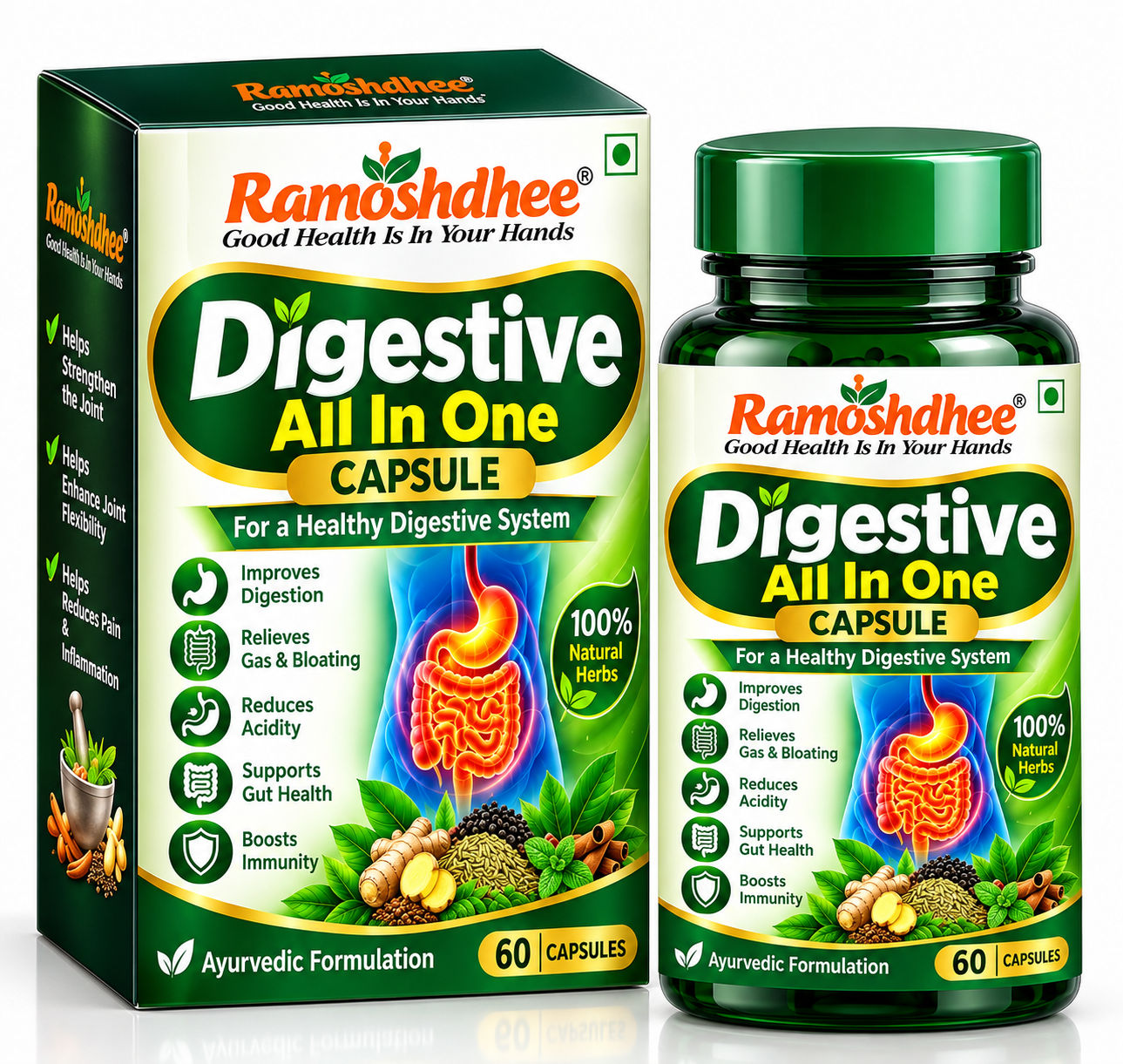 Ramoshdhee Digestive Herbal Capsules