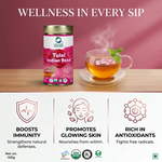 Organic Wellness Tulsi Indian Rose Tea Tin Pack (100 Gm) | Made With Tulsi & Fragrant Indian Rose | Rich In Antioxidants | Stress Reliever | Immunity Booster | Good For Skin