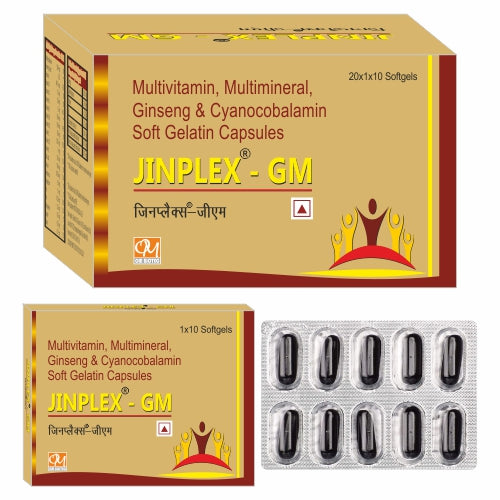 JINPLEX-GM Ginseng, Methylcobalamin, Multivitamins & Minerals