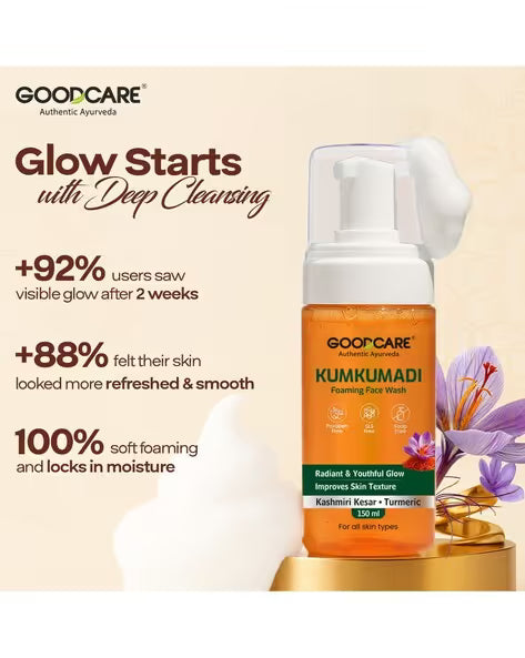 Goodcare Kumkumadi Foaming Face Wash - 150 ml