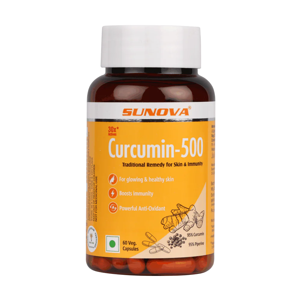Sunova Curcumin Capsule - 500 Veg. - 60 Capsules