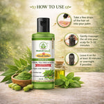 Bhudevam Naturals Khadi Neem Tea Tree & Basil Hair Oil for Dandruff Control & Hair Fall- 210ML