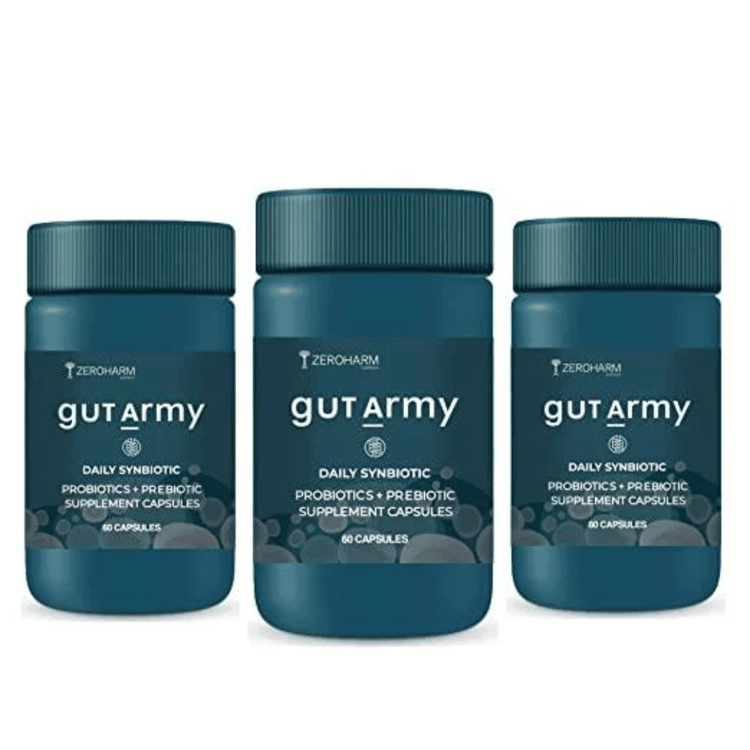 Zeroharm Sciences Gut Army Vegetarian Capsule