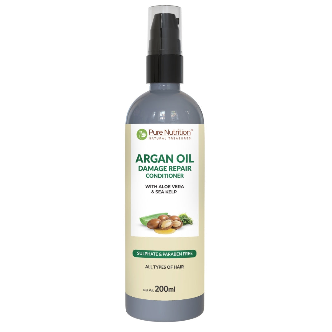 Pure Nutrition Argan Oil Damage Repair Conditioner – 200ml | Smooth & Nourish | For Dry & Damaged Hair
