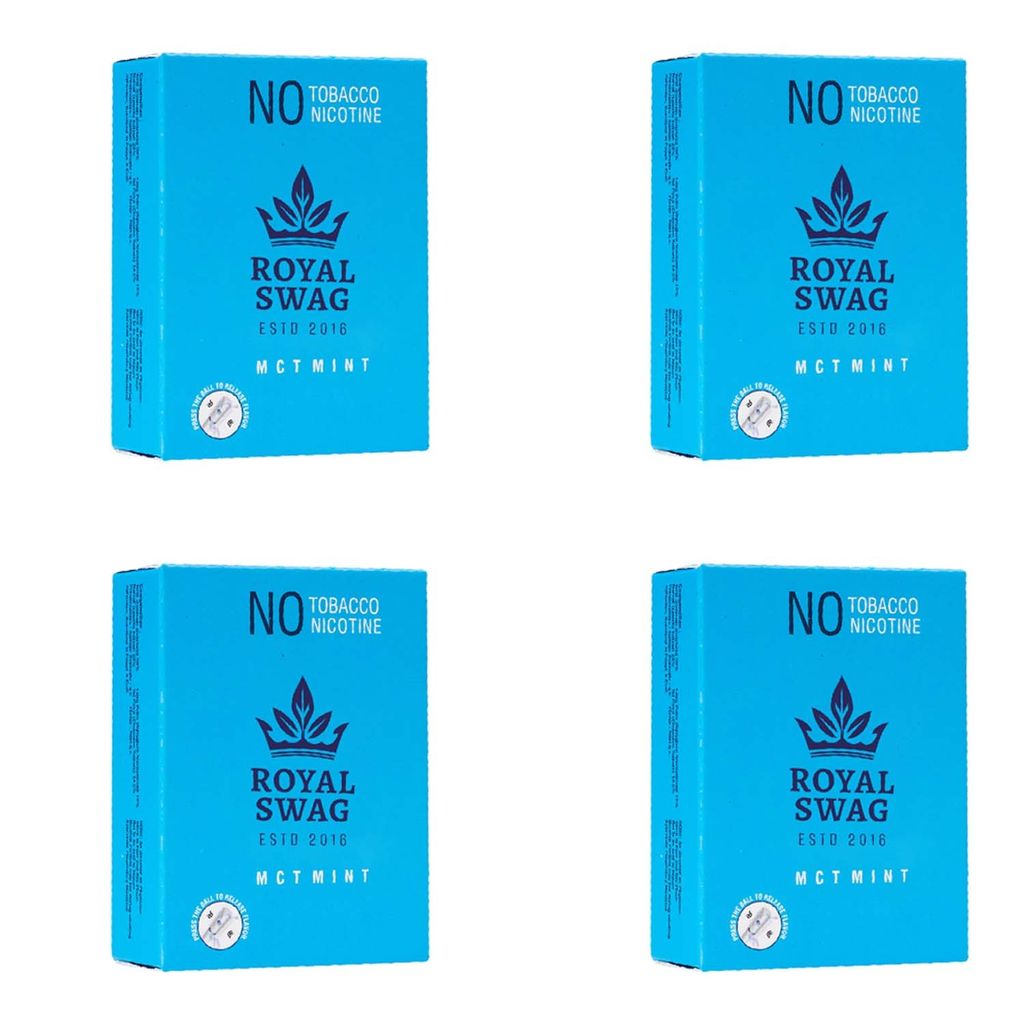 Royal Swag King Size Herbal Cigarettes Mint Flavour - Tobacco Free (80 Sticks)