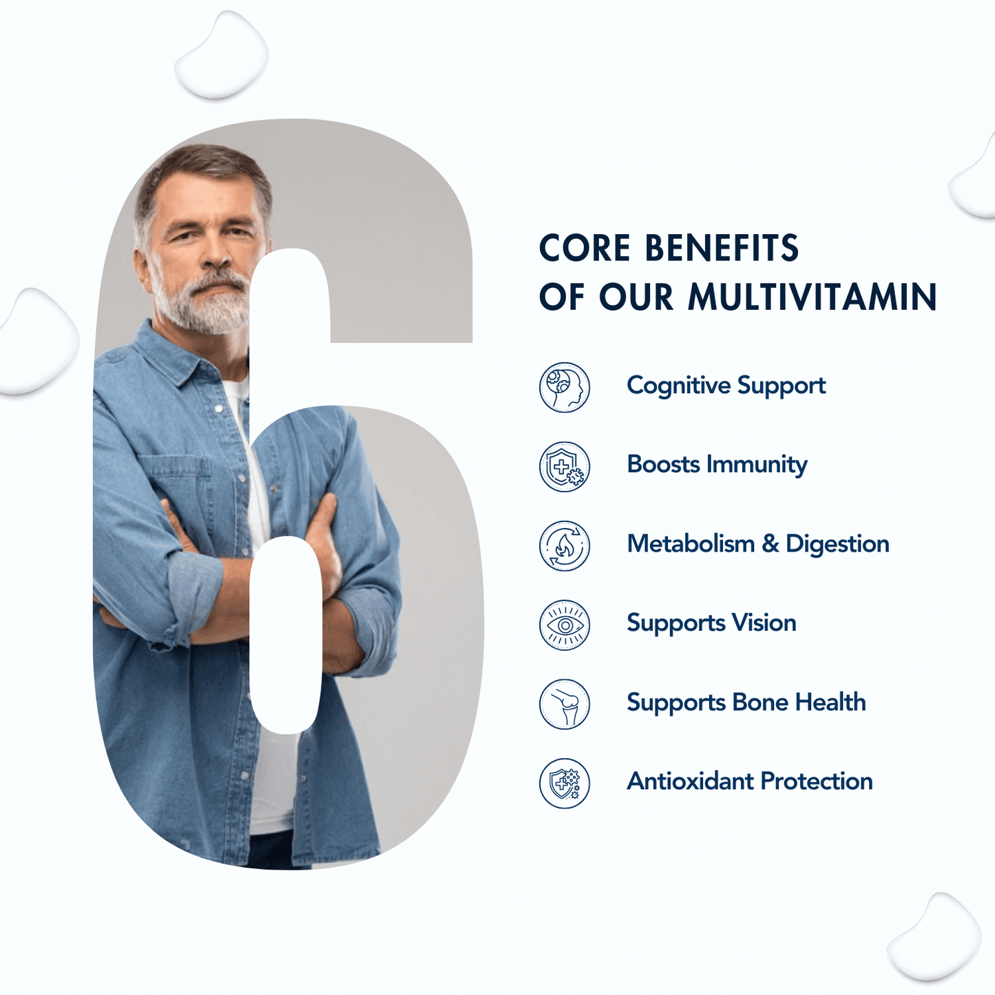 Wishnew Wellness Daily Ritual Multivitamin Men 50+ Capsule - 60 Veg Capsules