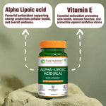 Pure Nutrition Alpha Lipoic Acid (ALA) 300mg with Vitamin E | Powerful ALA Supplement Antioxidant for Nerve & Heart Health | Supports Healthy Blood Sugar, Energy Metabolism & Cellular Protection - 120 Veg Capsules