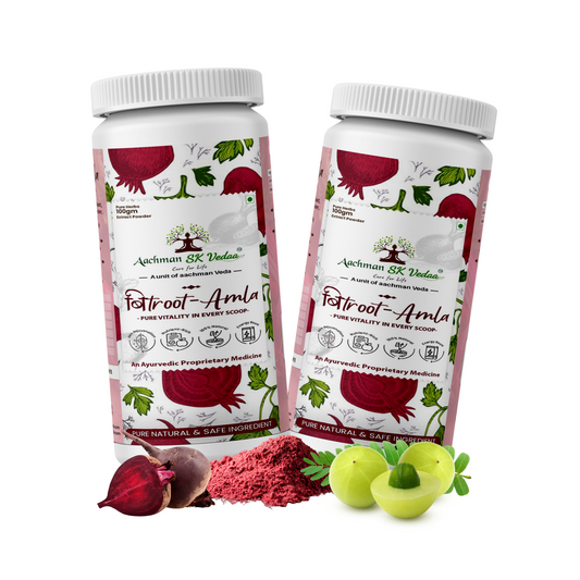 Aachman Veda Beetroot Amla Extract Powder (Pack of 2)