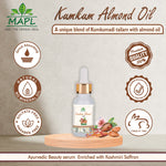 MAPL Kumkum Almond Oil | Ayurvedic Face Oil with Saffron & Almond | Enhances Glow, Skin Tone & Radiance | 15 ml