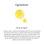 Khadi Acne & Spot Face Serum for Acne & Dark Spots | Pimple, Blemish & Acne Mark Care Serum | Oil Control & Even Skin Tone | Lightweight & Non-Greasy Formula | 30 ml