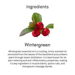 Khadi Wintergreen Essential Oil | Pure & Natural Wintergreen Oil for Body & Muscle Care | Warming Essential Oil for Massage, Joint & Muscle Wellness | Aromatherapy Oil | 15 ml