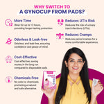 Gynocup White Reusable Menstrual Cup