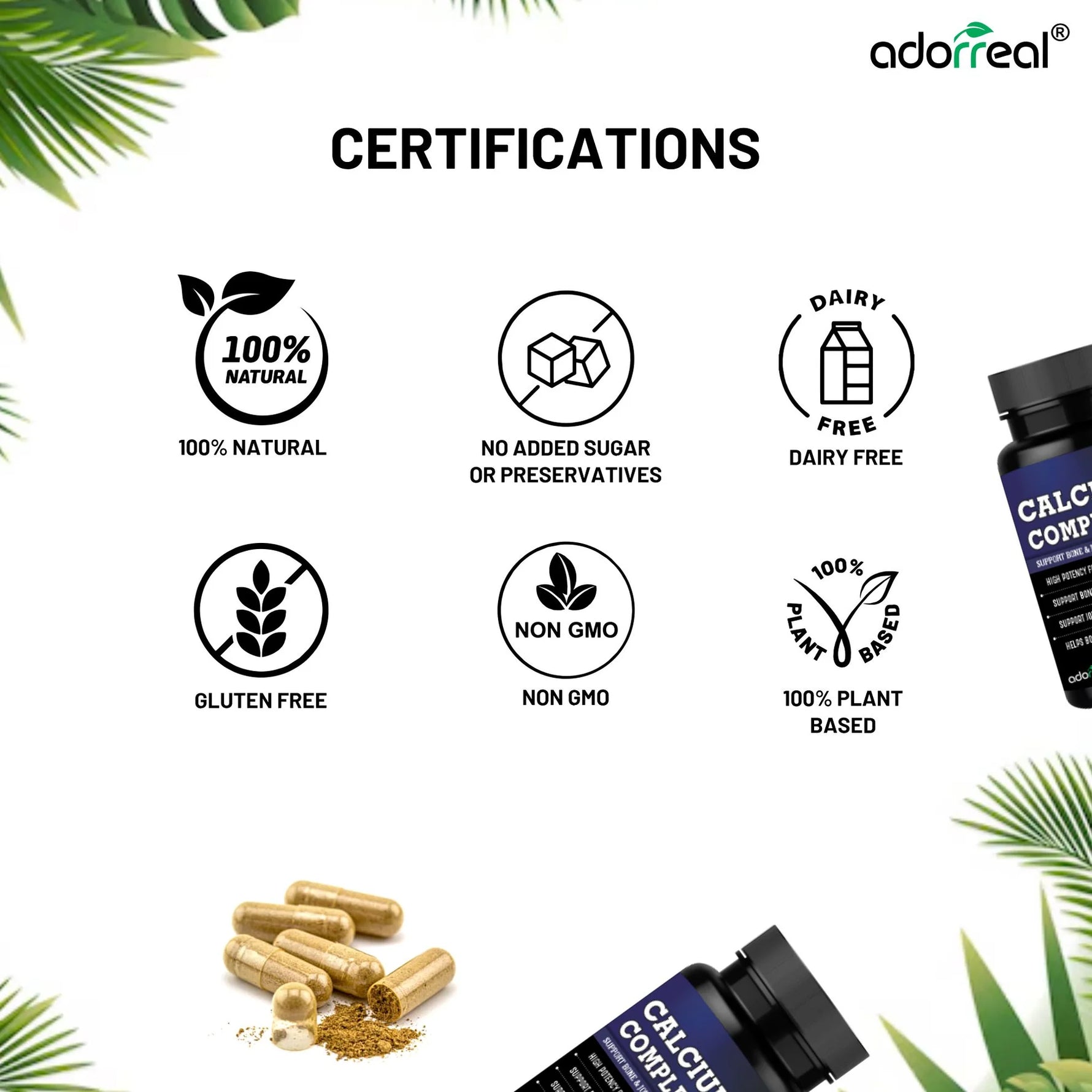 Adorreal Calcium Complex Capsule | 60  Capsules
