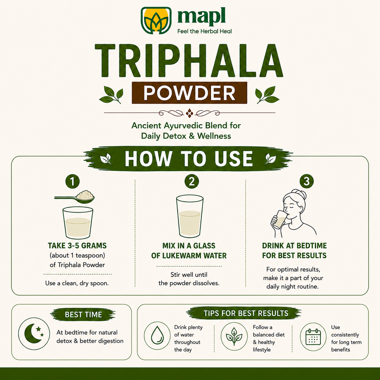 MAPL Herbal Triphala Churna 1kg