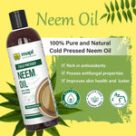 MAPL Cold-Pressed Neem Oil | Pure Ayurvedic Hair & Skin Oil | Moisturizes, Strengthens Hair, Supports Healthy Skin | 200 ml