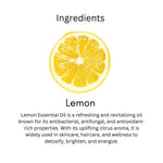 Khadi Lemon Essential Oil | Pure & Natural Lemon Oil for Face & Skin Care | Essential Oil for Oily & Acne-Prone Skin | Brightening & Refreshing Aromatherapy Oil | 15 ml