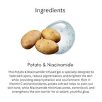 Khadi Potato & Niacinamide Face Gel for Dark Spots & Uneven Skin Tone | Skin Brightening & Oil Control Gel | Hydrating, Lightweight & Non-Sticky Face Moisturizer | For Men & Women | 50 gm