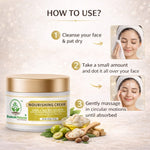 Bhudevam Naturals Khadi Sandal & Olive Face Nourishing Cream with Shea Butter – Deep Hydration Moisturizer for Soft & Glowing Skin- 50GM