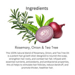 Utkrisht Khadi Pure Rosemary & Onion Hair Oil | Dual-Action Power for Hair Growth, Hair Fall Control & Scalp Nourishment