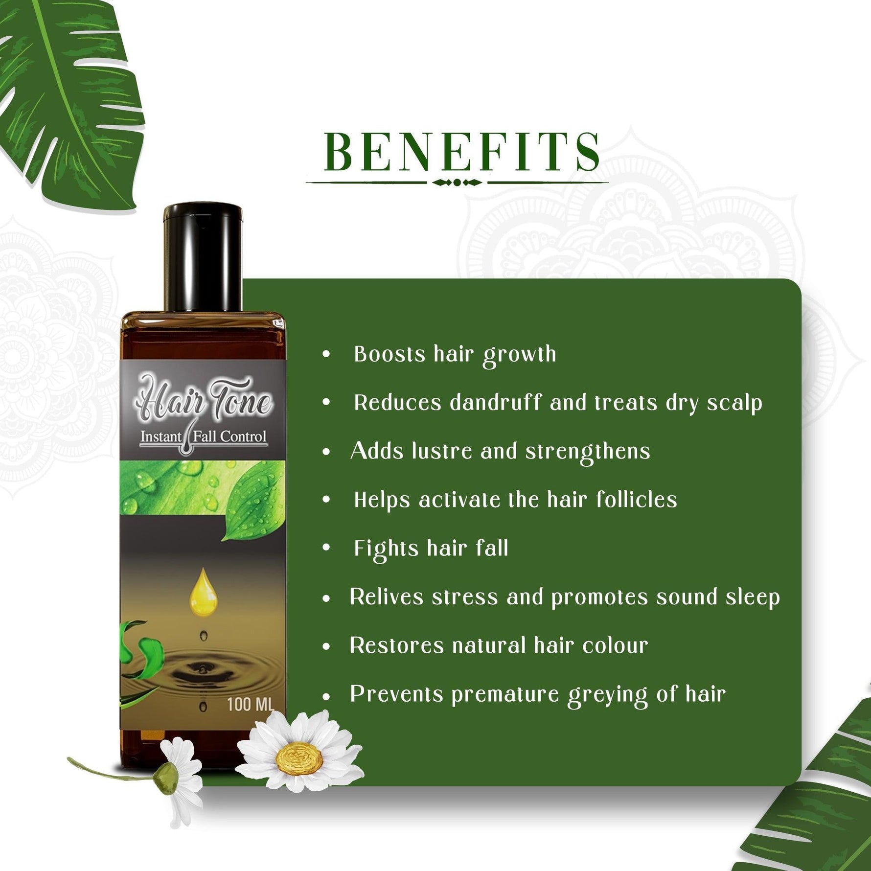 Pharma Science Hair Tone Instant Fall Control Oil - bottle (100 ml)