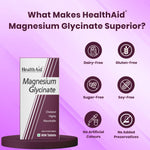HealthAid Magnesium Glycinate with Zinc Tablets - 60 Tablets