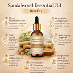 Kayee Ayurveda Sandalwood Aroma Essential Oil for Diffuser & Aromatherapy, Warm Woody Fragrance Oil for Meditation, Yoga, Massage, Spa & Home Fragrance, Multi-Purpose Essential Oil | 15 ml