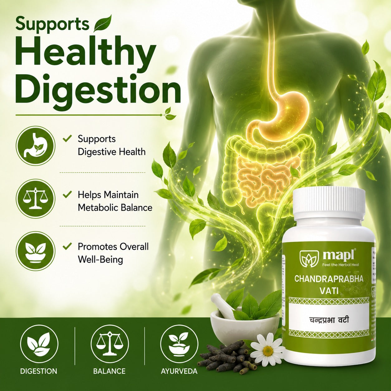 MAPL Herbal Chandraprabha Vati 50g 100 Tablets