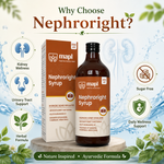 MAPL Nephroright Syrup 500ml | Ayurvedic Kidney & Urinary Health Support | Sugar Free Herbal Formula