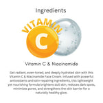 Khadi Essentials Vitamin C & Niacinamide Radiance Face Cream (50g) | For Glowing Skin, Dark Spots & Smooth Tone