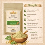 Kayee Ayurveda Methi Powder for Hair, Fenugreek Hair Mask & Hair Pack Powder for Nourishment, Conditioning & Scalp Care, Helps Improve the Appearance of Dry, Dull & Damaged-Looking Hair | 100 g