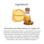 Khadi Essentials Glutathione Skin Brightening & Radiance Face Cream (50g) | For Clear, Smooth & Glowing Skin