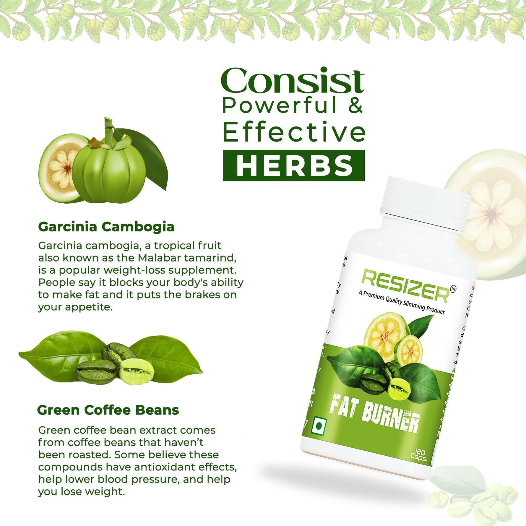 Pharma Science Resizer Capsules for Weight Loss & Metabolism - 120 Capsules