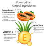 Kayee Ayurveda Papaya Herbal Face Scrub | Papaya Facial Exfoliator for Deep Cleansing, Skin Polishing & Removing Dull Surface Buildup | Helps Improve the Appearance of Uneven & Dull-Looking Skin | Suitable for Regular Skincare