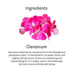 Khadi Geranium Essential Oil – 100% Pure & Natural Aromatherapy Oil for Skin, Hair & Stress Relief