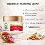 Bhudevam Naturals Khadi Milk & Saffron Hand Cream – Deep Moisturizing & Skin Brightening Hand Care Cream- 50GM