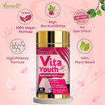Vitaminnica Vita Youth Capsules - Natural Anti-Aging & Skin Elasticity Support, 60 Count