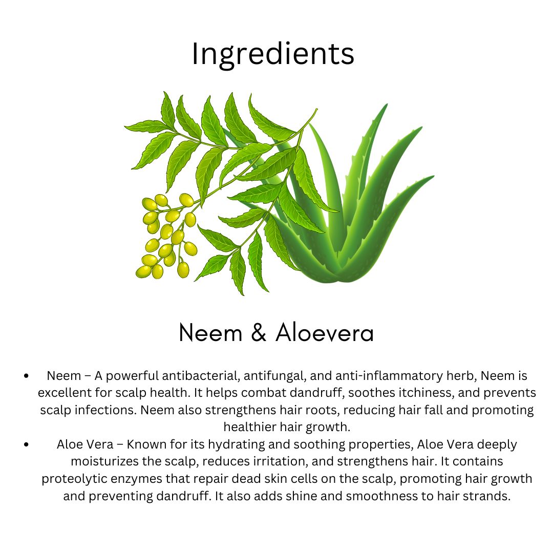 Utkrisht Khadi Neem & Aloe Vera Shampoo (200ml)