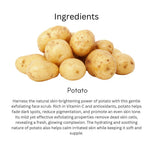 Khadi Potato Face Scrub | Natural Exfoliating Scrub with Potato Extract | Helps Remove Dead Skin, Dirt & Surface Impurities | De-Tan, Pigmentation & Skin Brightening Care | Helps Improve Skin Texture & Glow | For All Skin Types | 100 gm