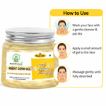 Bhudevam Naturals Khadi Wheatgerm Aloe Vera Gel for Face & Hair – Hydrating, Nourishing & Skin Brightening- 200GM