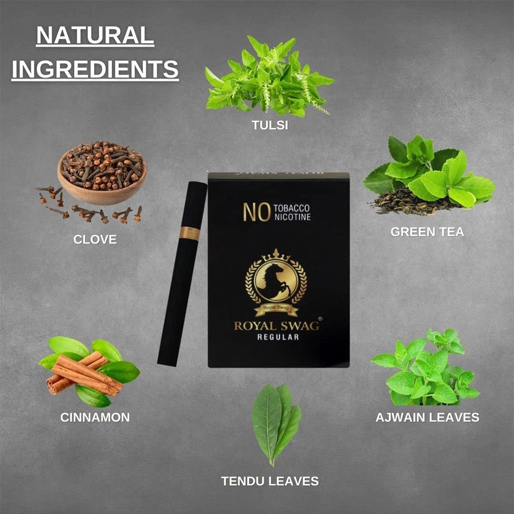 Royal Swag Herbal Mint Cigarettes - Tobacco & Nicotine Free (20 Sticks)