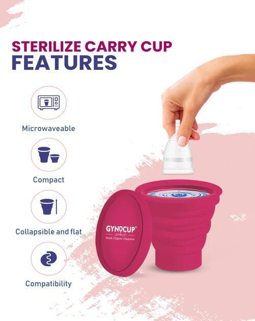Gynocup Silicone Cup Menstrual Cup Sterilizer for Women
