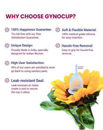 Gynocup Pink Reusable Menstrual Cup (Free Cramp Relief Roll On)