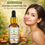 Bhudevam Naturals Khadi Jojoba Essential Oil Natural Carrier Oil for Face, Skin, Hair Growth, Beard Care, Massage & DIY Skincare- 15ml