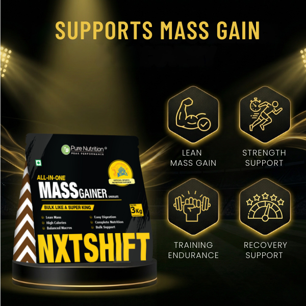 CSK Limited Edition  Pure Nutrition Mass Gainer Chocolate - 3kg Pouch