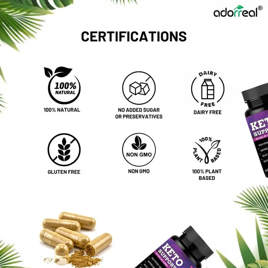 Adorreal Keto Support Capsule | 60  Capsules