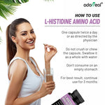 Adorreal L-Histidine Capsules (60 Capsules) | Essential Amino Acid for Immune Function, Joint Comfort & Enzyme Production