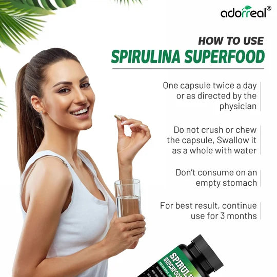 Adorreal Spirulina Extract Capsule | 60 Capsules
